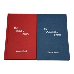 Aaron Colwell Poetry Books Set of 2 The Tokyo and Colewell Poems Hardcover‎